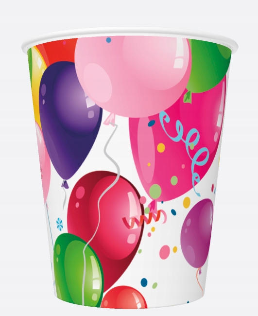 ZESTAW URODZINOWY Kubki TALERZYKI Baloniki 8x Kod producenta 5901646025462