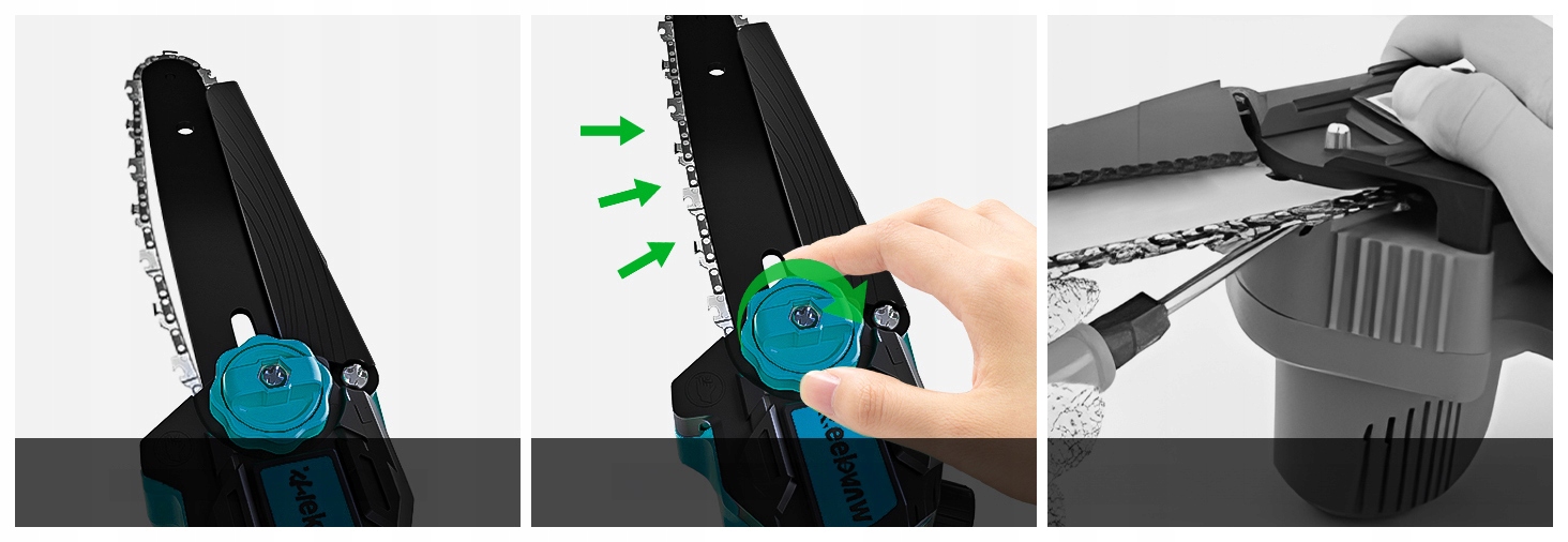 Piła łańcuchowa Rilbstix 1200 W 2*aku 3*łańcuch Napięcie akumulatora 21 V