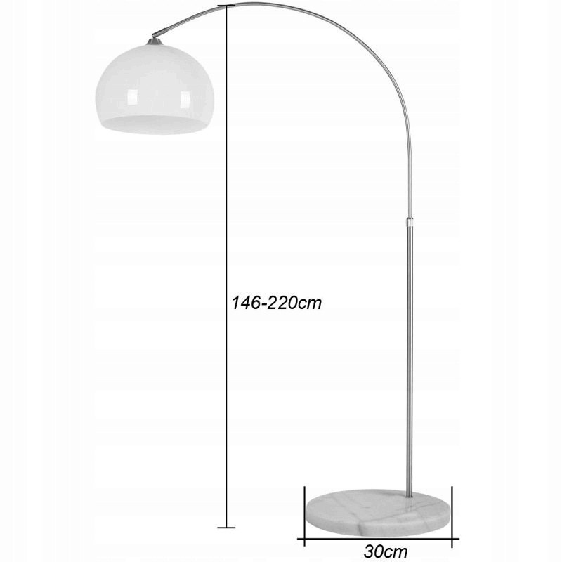 LAMPA PODŁOGOWA STOJĄCA REGULOWANA PODSTAWA MARMUR EAN (GTIN) 5903104700782