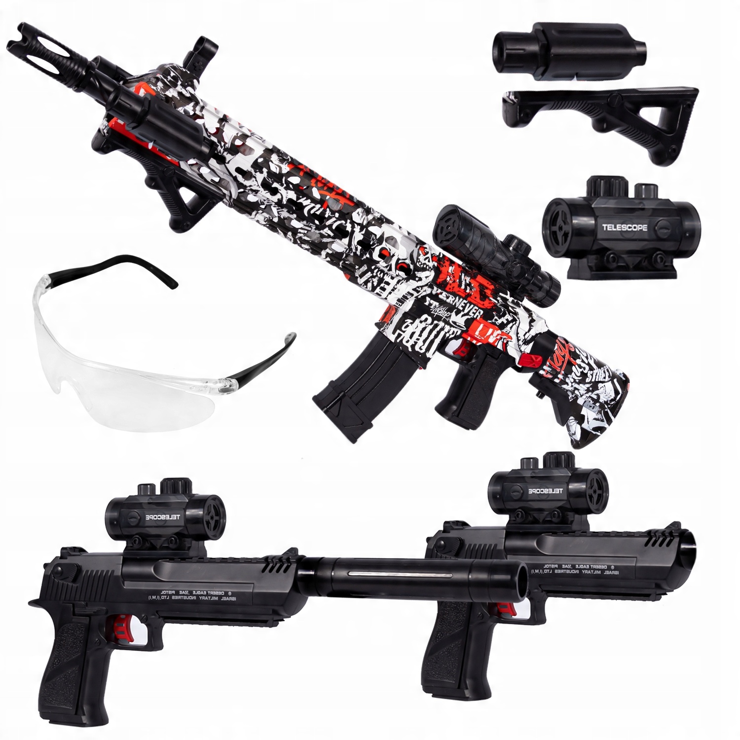 

Pistolet Karabin 2w1 Elektryczny Na Kulki Żelowe