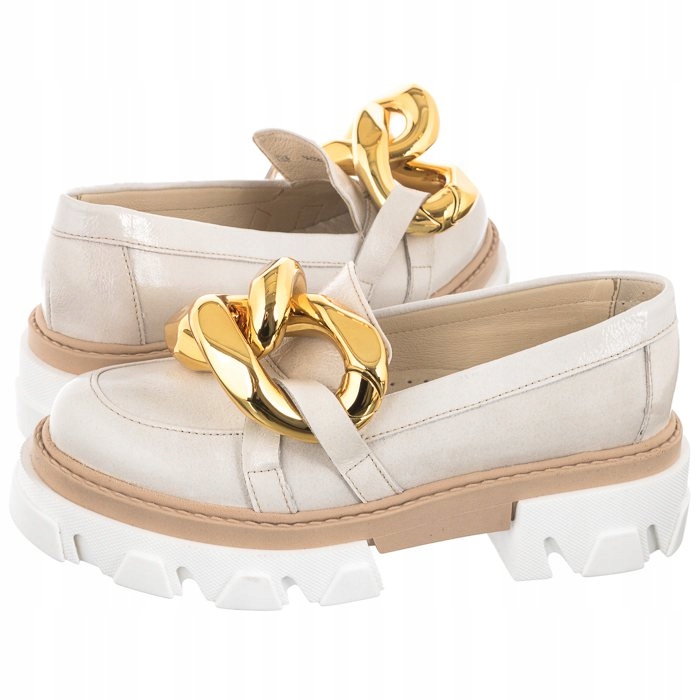 

Buty Damskie Półbuty Carinii Beżowe B5976-R45-000