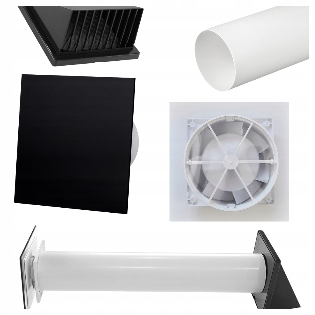 Sada Koupelnových Ventilátorů 100 Digestoř Ventilace