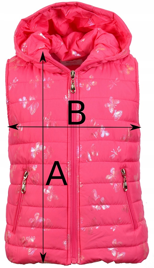 BEZRĘKAWNIK WIOSENNY PIKOWANY YF-2736A R4 98/104 Zapięcie zamek