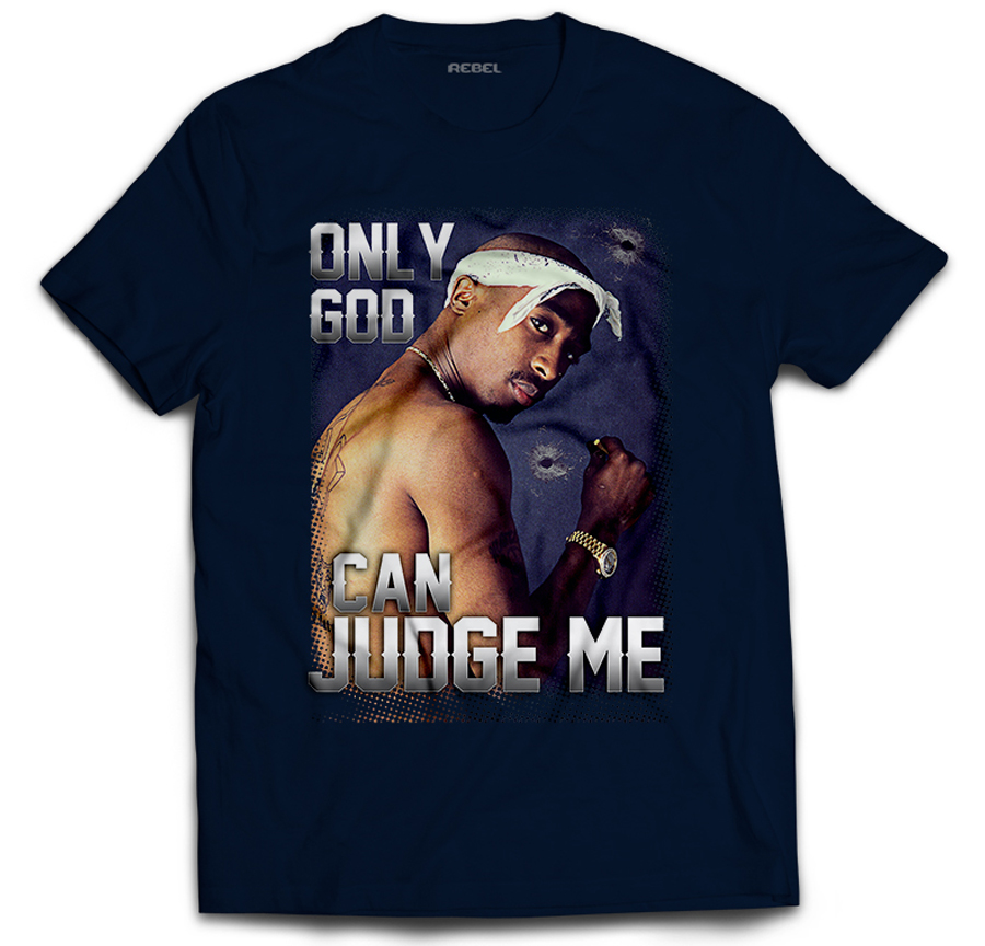 

Koszulka T-shirt Tupac Only Good Can Judge Me S