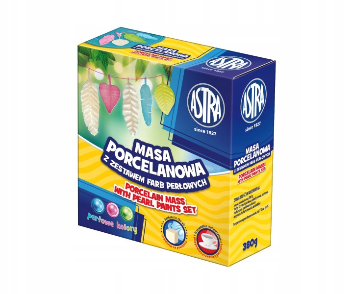 

Astra masa porcelanowa 380g farby perłowe 3 kol