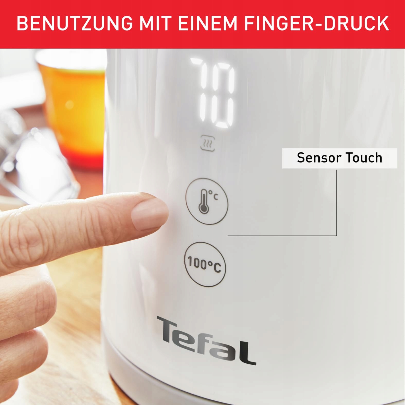 TEFAL Sense Czajnik Elektryczny 1,5L Wyświetlacz Cyfrowy 5 Temperatur 1800W — miniatura 5