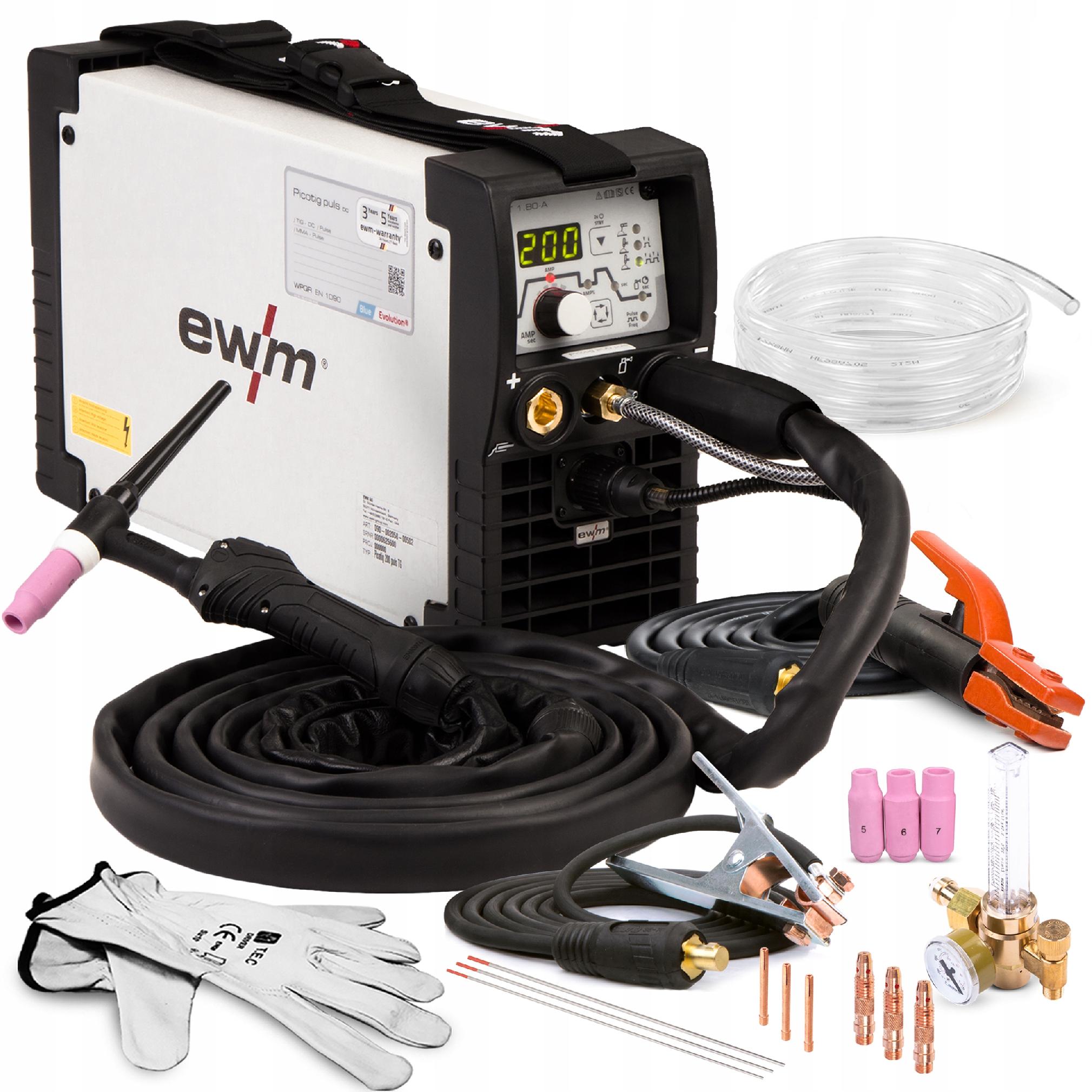 Invertorová Svářečka Ewm Picotig 200 Tig DC Mma Puls Hf Igbt 230V 200A 4 M