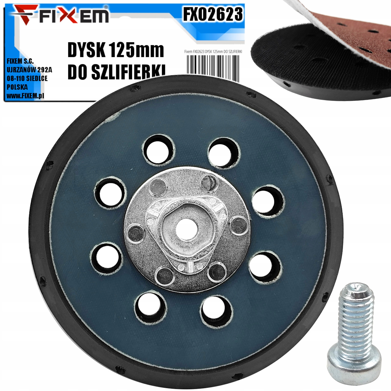 Dysk Talerz Do Szlifierki Oscylacyjnej Fixem Bjc Geko Mirka Yato 125 mm
