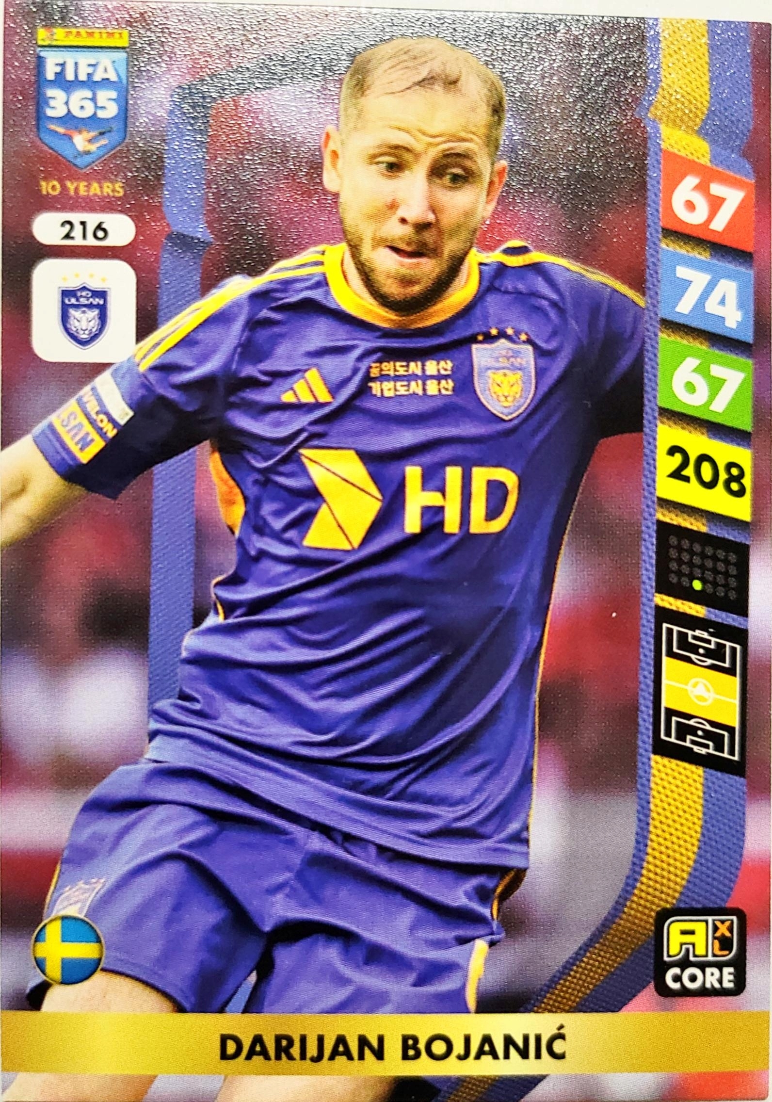 Panini Fifa 365 2025 Core 216 Darijan Bojanić Ulsan Hd Fc