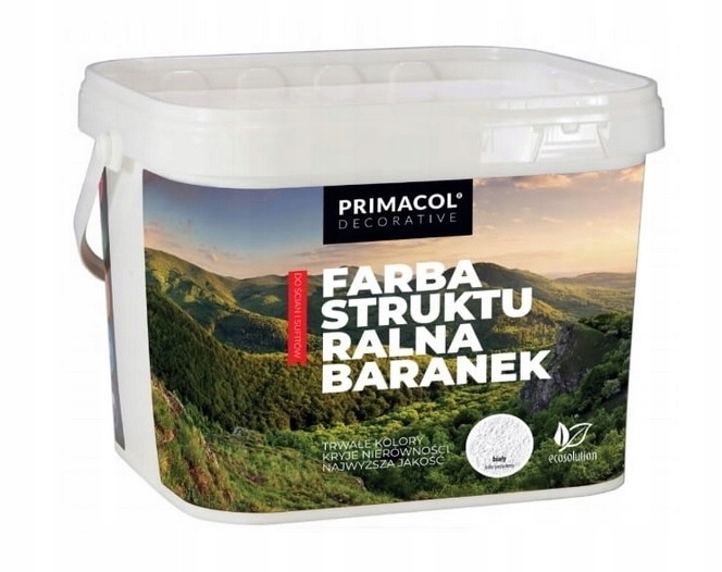 Primacol Strukturálna Farba Baranek 10 l Biela