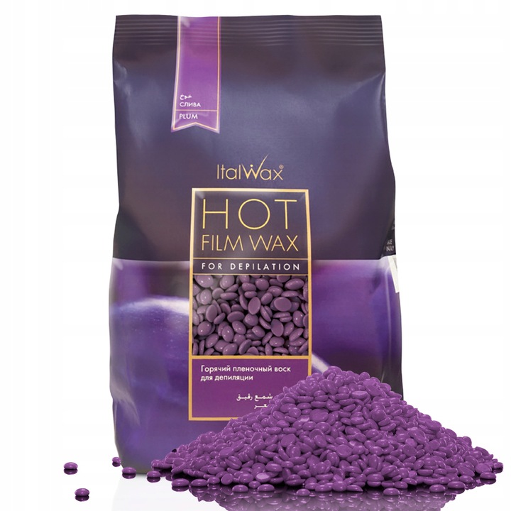 

Italwax Plum wosk twardy depilacja bez paski eco