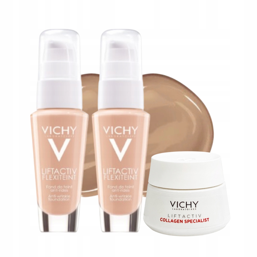 Zestaw Podkład wygładzający Vichy Liftactiv Flexiteint odcień 45 2PAK