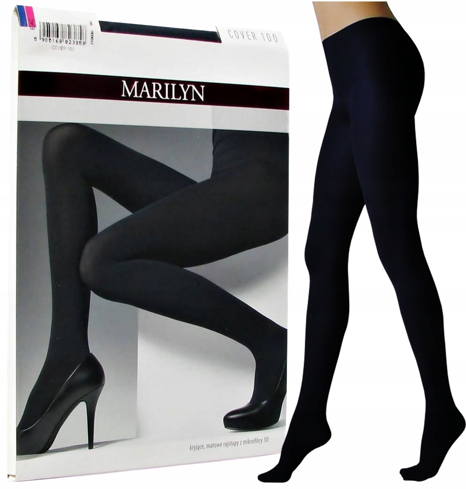 

Marilyn Rajstopy Cover 100 Den Mat Czarne r.3/4