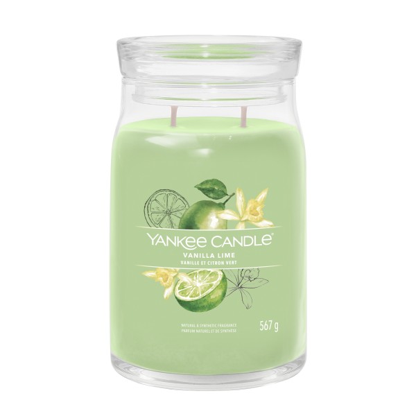 Yankee Candle Vanilla Lime velká vonná svíčka 567 g