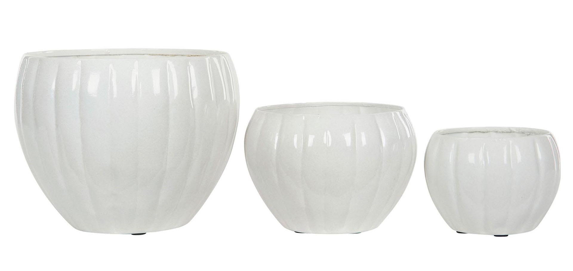 3 szt. OSŁONKA MARBI metalowa biała