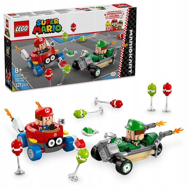 Lego Mario 72034 Mario Kart Baby Mario vs. Baby Luigi