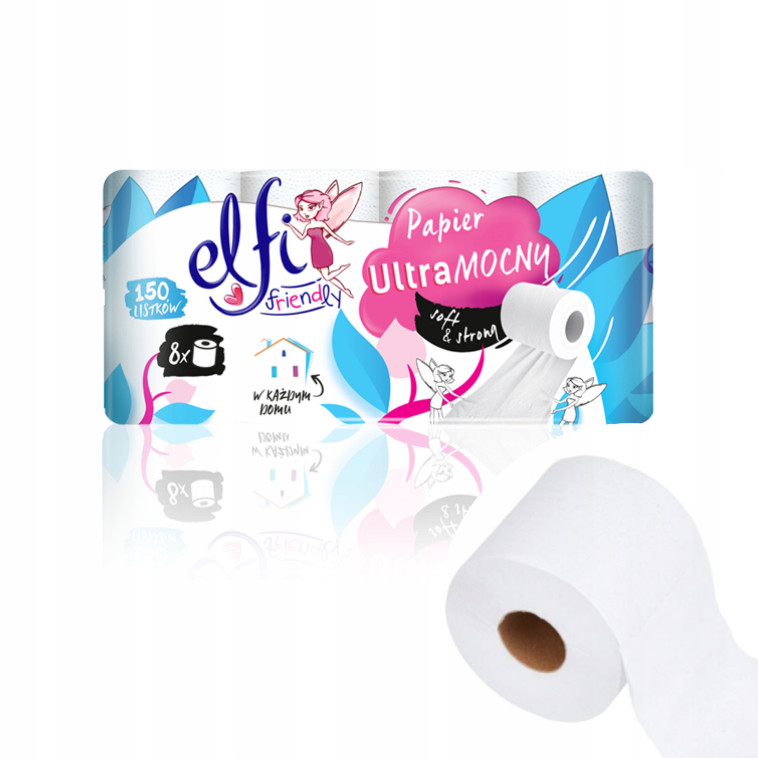 PAPIER TOALETOWY MOCNY delikatny 8 szt ELFI 2W