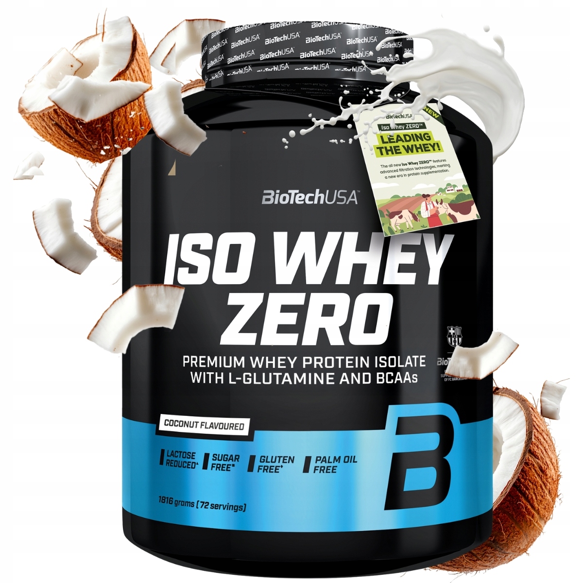 Biotech Iso Whey Zero 1816g Isolate Izolát Bílkoviny Wpi Kokosový