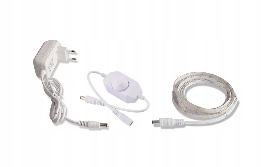 TAŚMA LED 5050 Z WŁĄCZNIKIEM ŚCIEMNIACZ 200 CM