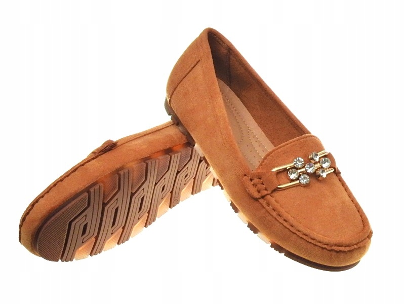 DAMSKIE ZAMSZOWE MOKASYNY Camel r.37 Rozmiar 37