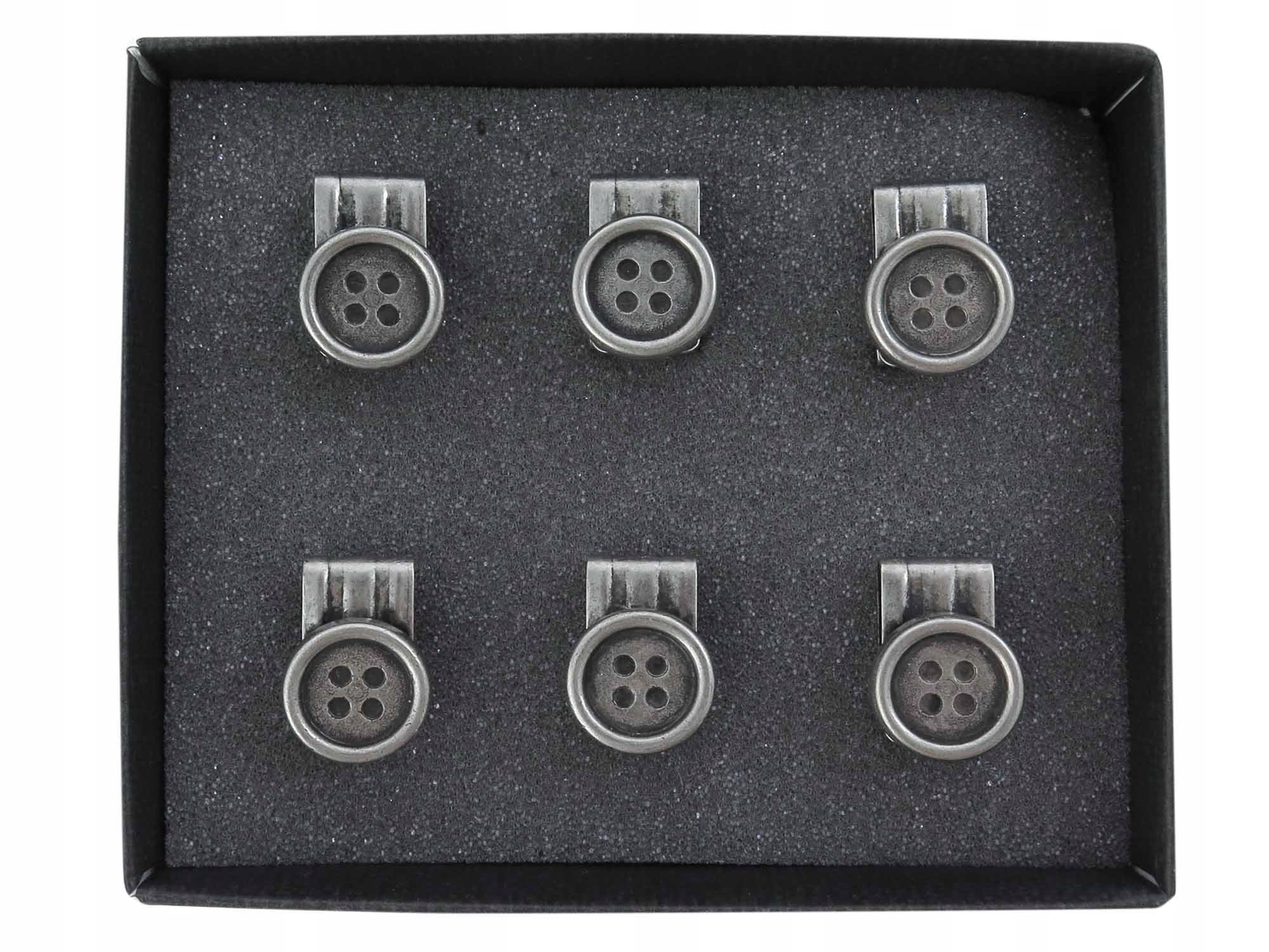 

Guziki do szelek przypinane na żabki stare srebro