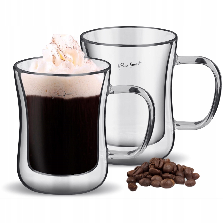 Szklanki termiczne LAMART 400ml Kubek Podwójne Dno Pojemność 400 ml