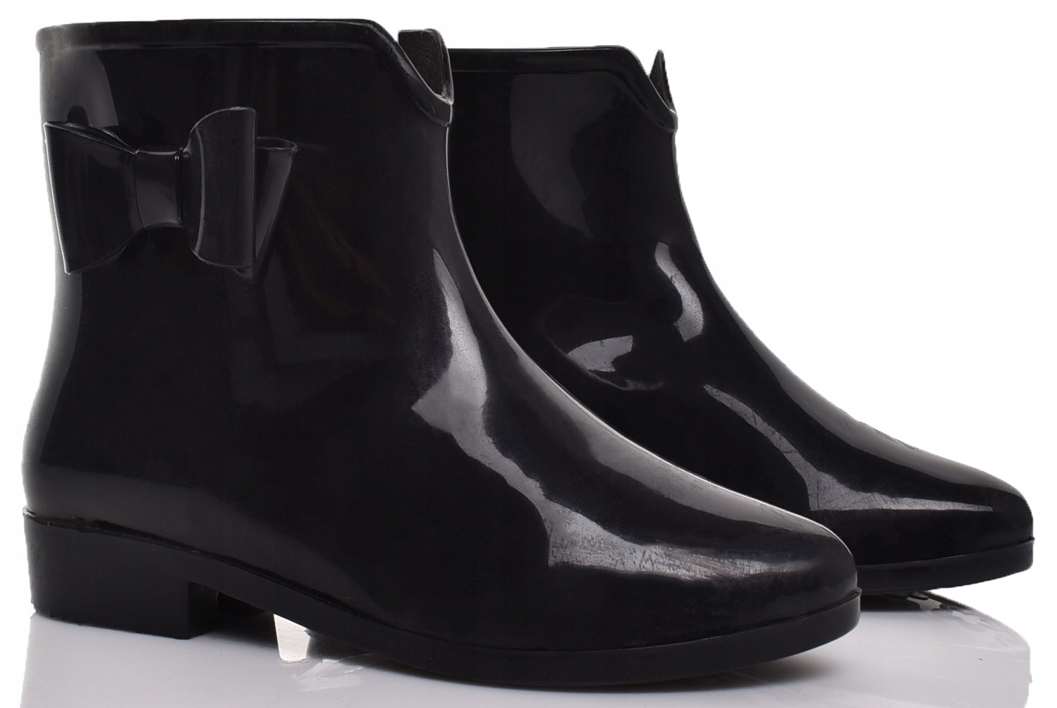 KRÓTKIE KALOSZE GUMOWE KOKARDKA GUMOWCE Oryginalne opakowanie producenta pudełko