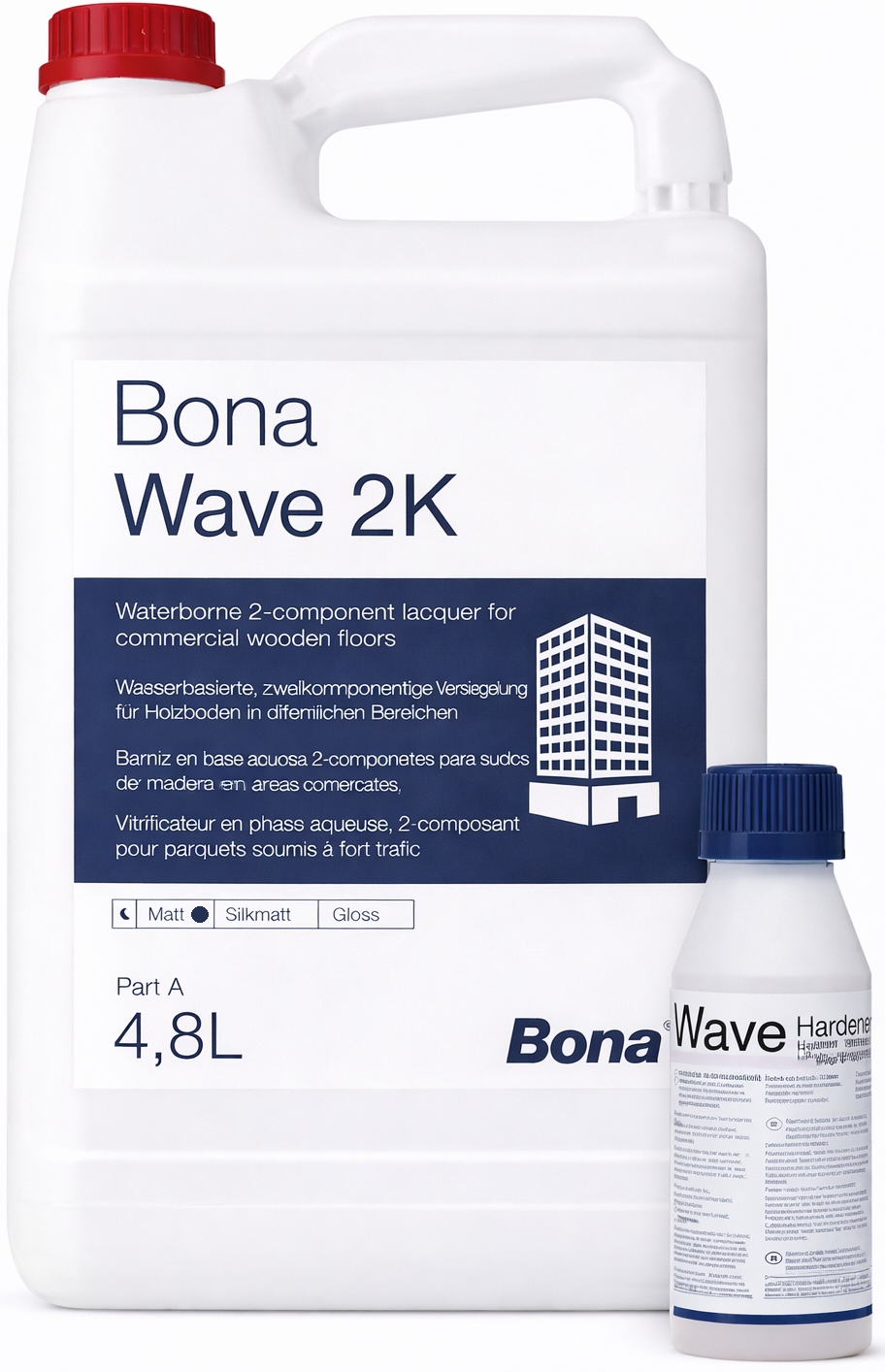 Bona Wave 2K Mat 5L vodní lak na parkety a dřevěné podlahy