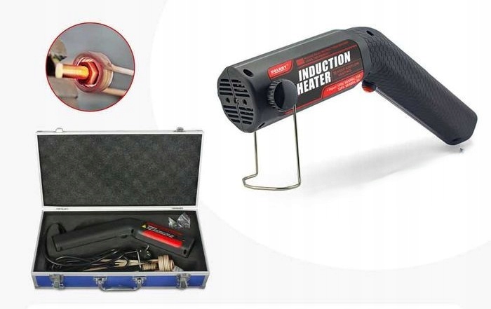 Indukční ohřívač šroubů Solary NH7 8 Cívek, Hliníkový Kufr 1100W