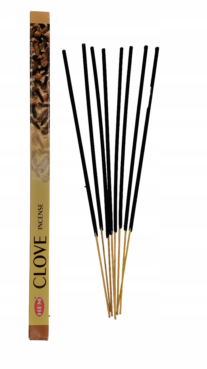 INDYJSKIE KADZIDEŁKA CLOVE GOŹDZIK HEM 8 szt. KADZIDŁA