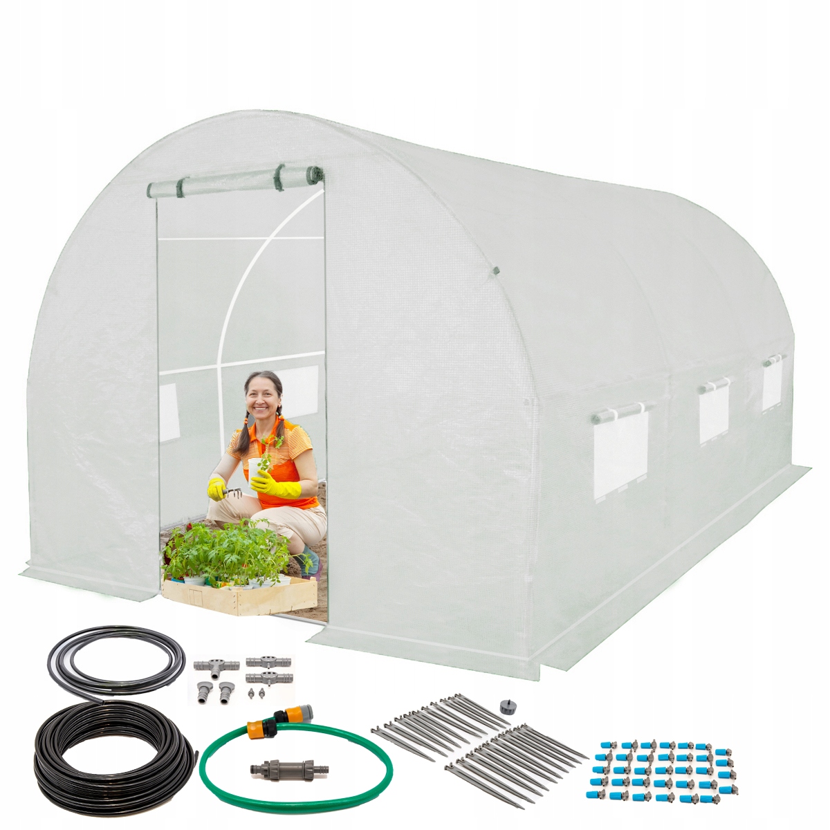 

Tunel Foliowy 2x4,5m 34 Pkt System Nawadniania
