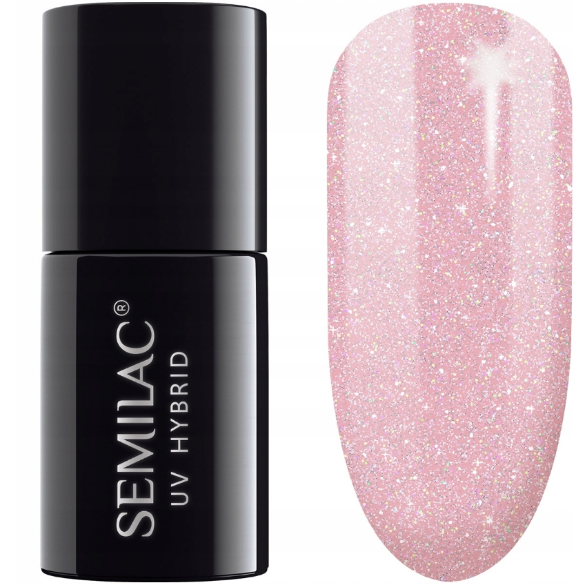 SEMILAC EXTEND 5IN1 805 GLITTER DIRTY NUDE ROSE7ML