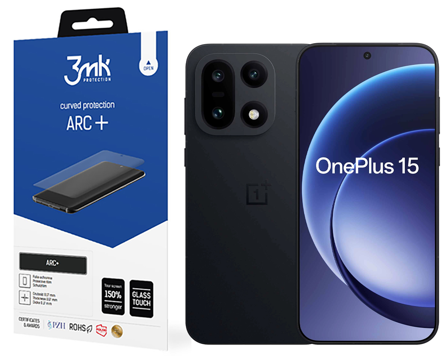 Fólie Arc+ 3MK pro OnePlus 15 Fólie Fullscreen