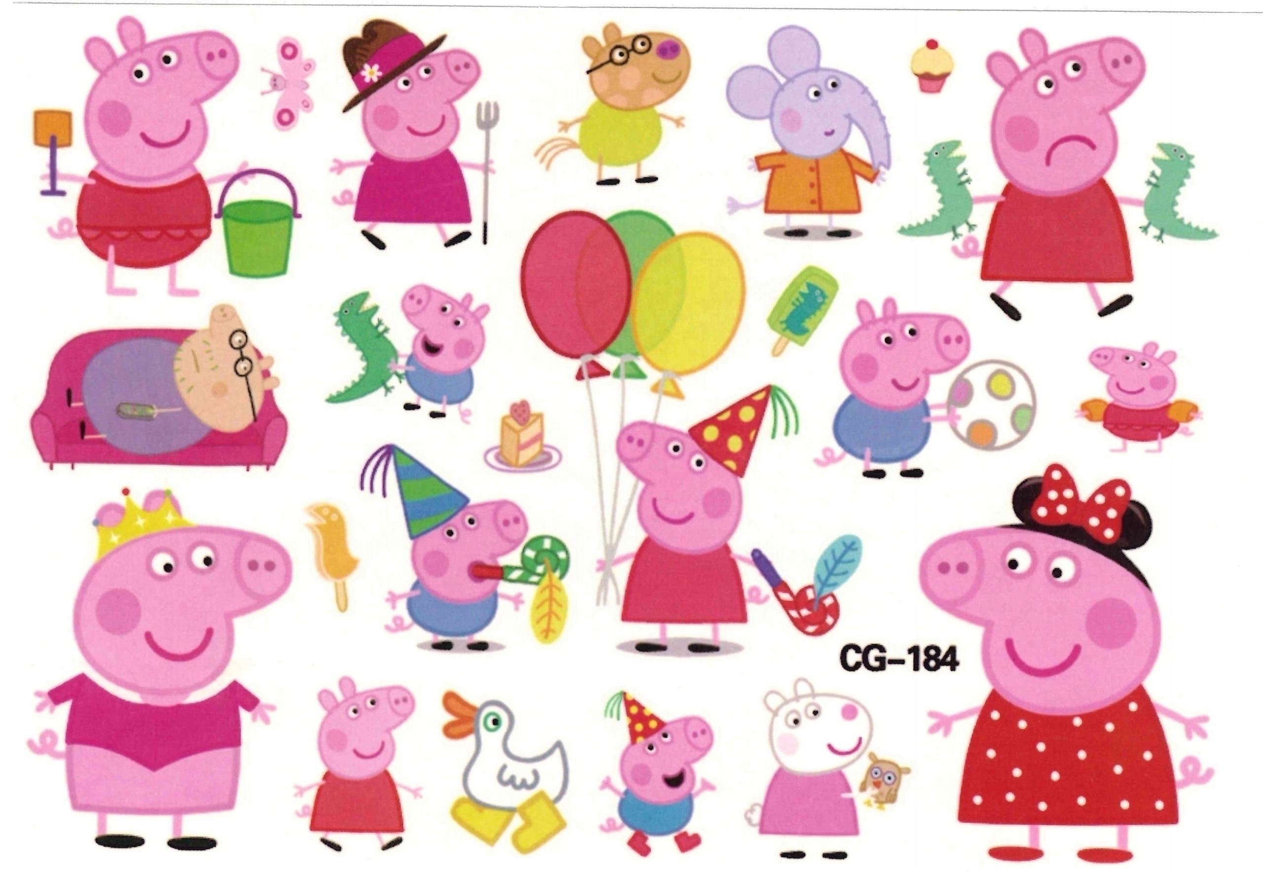 

Tatuaże zmywalne dla dzieci Świnka Peppa CG184