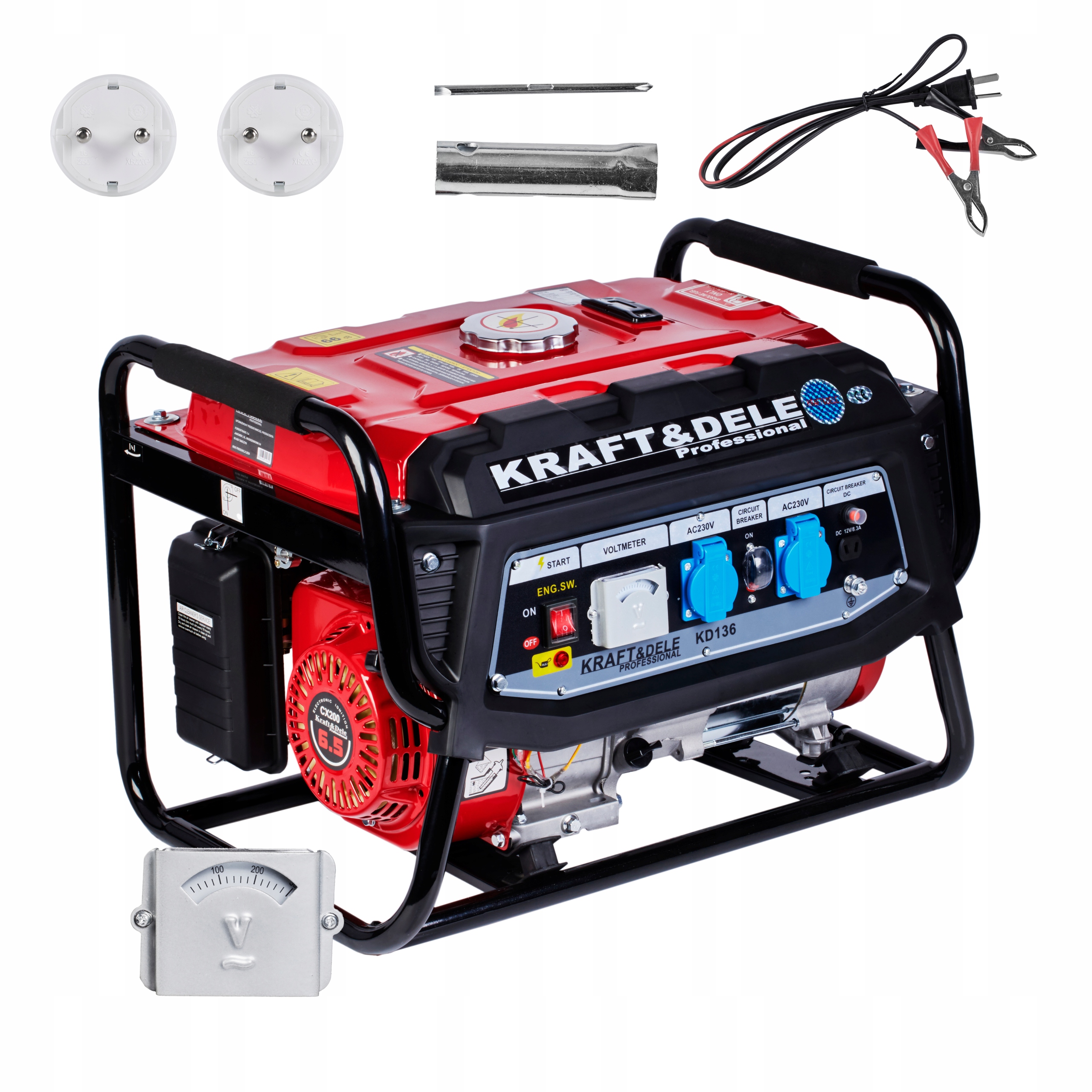 AGREGAT PRĄDOTWÓRCZY JEDNOFAZOWY PRZENOŚNY 4-SUWOWY BENZYNA 3000W + OLEJ