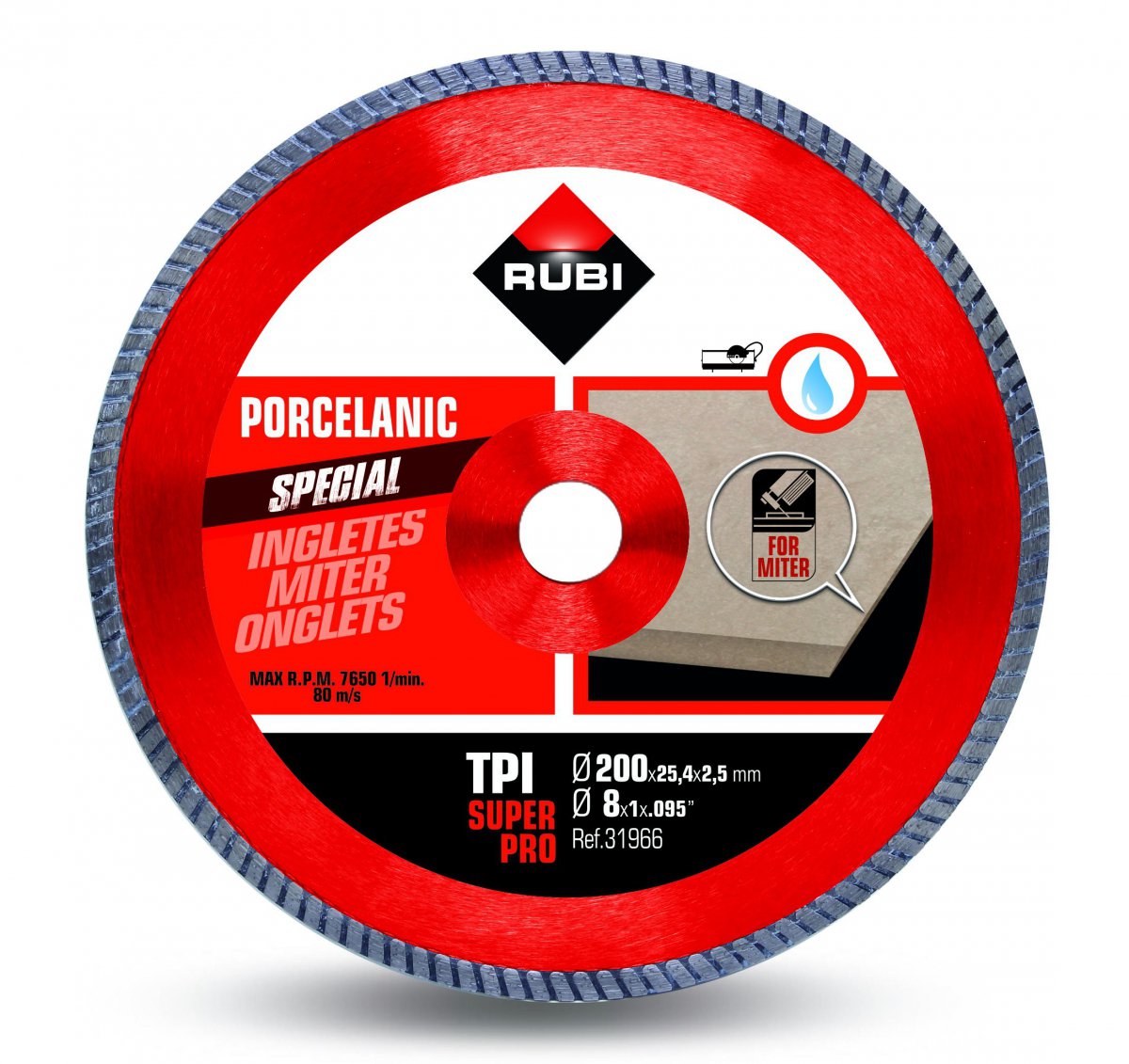 Rubi Diamantový Kotouč Tpi 250 Superpro
