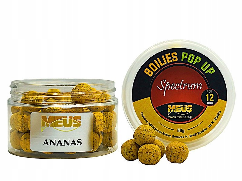 Kulki Haczykowe Pop-Up 12mm Ananas Spectrum Meus