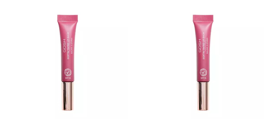 2x Gosh Balsam do ust Spf 15 Soft'n tinted 06 Berry