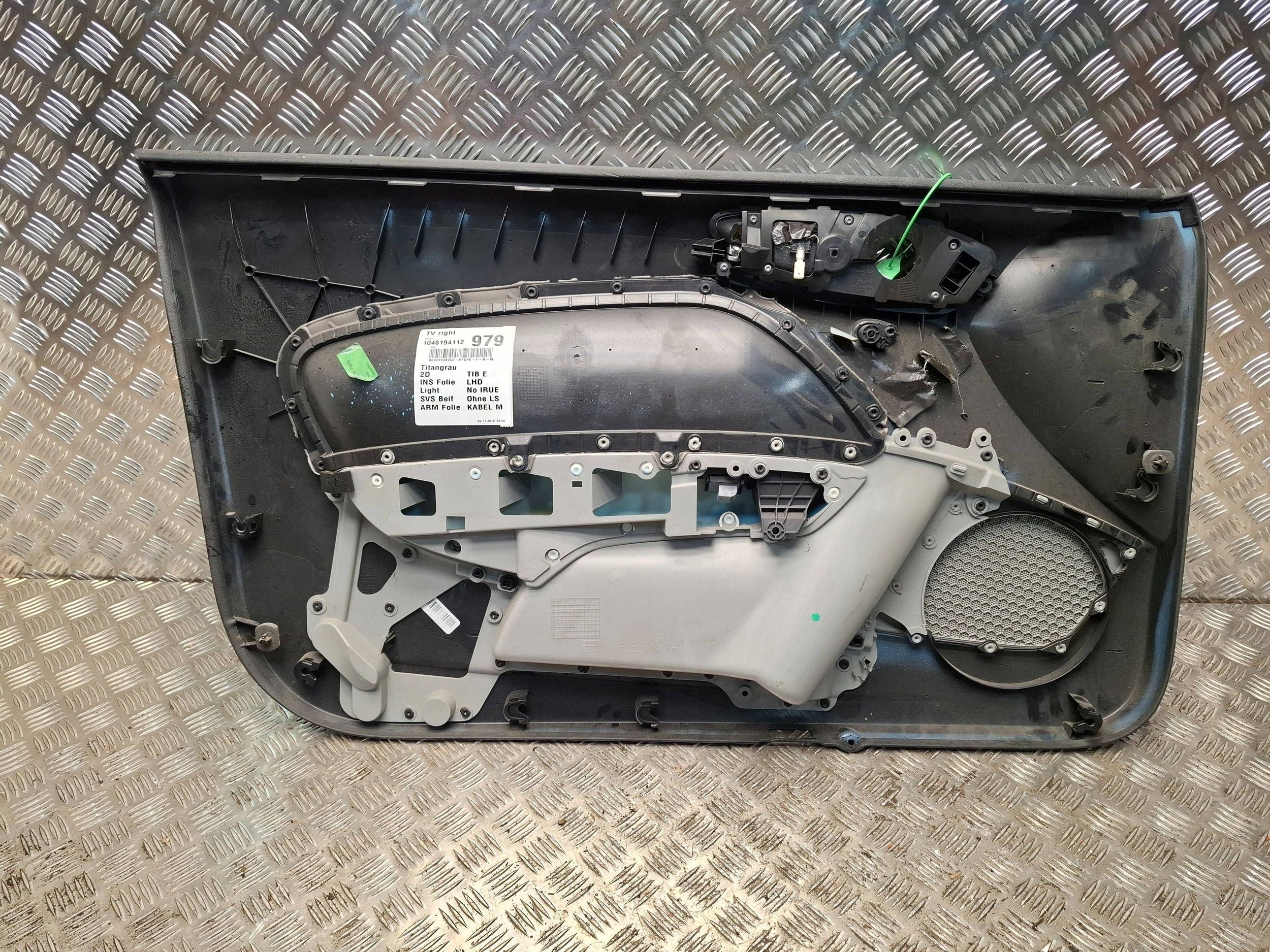 upholstery door right front 3D 8X3868110 AUDI A1 8X