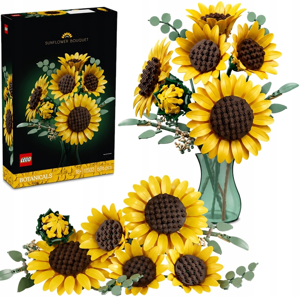 686 dílků stavebnice Lego Botanicals Kytice slunečnic 11502
