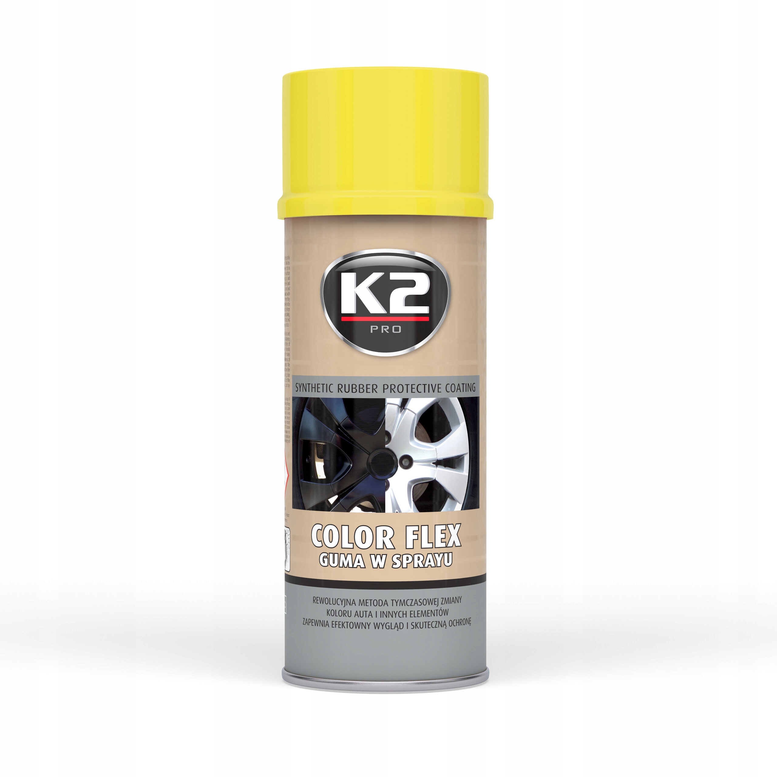 K2 GUMA W SPRAYU COLOR FLEX ŻÓŁTA 400 ML PREMIUM