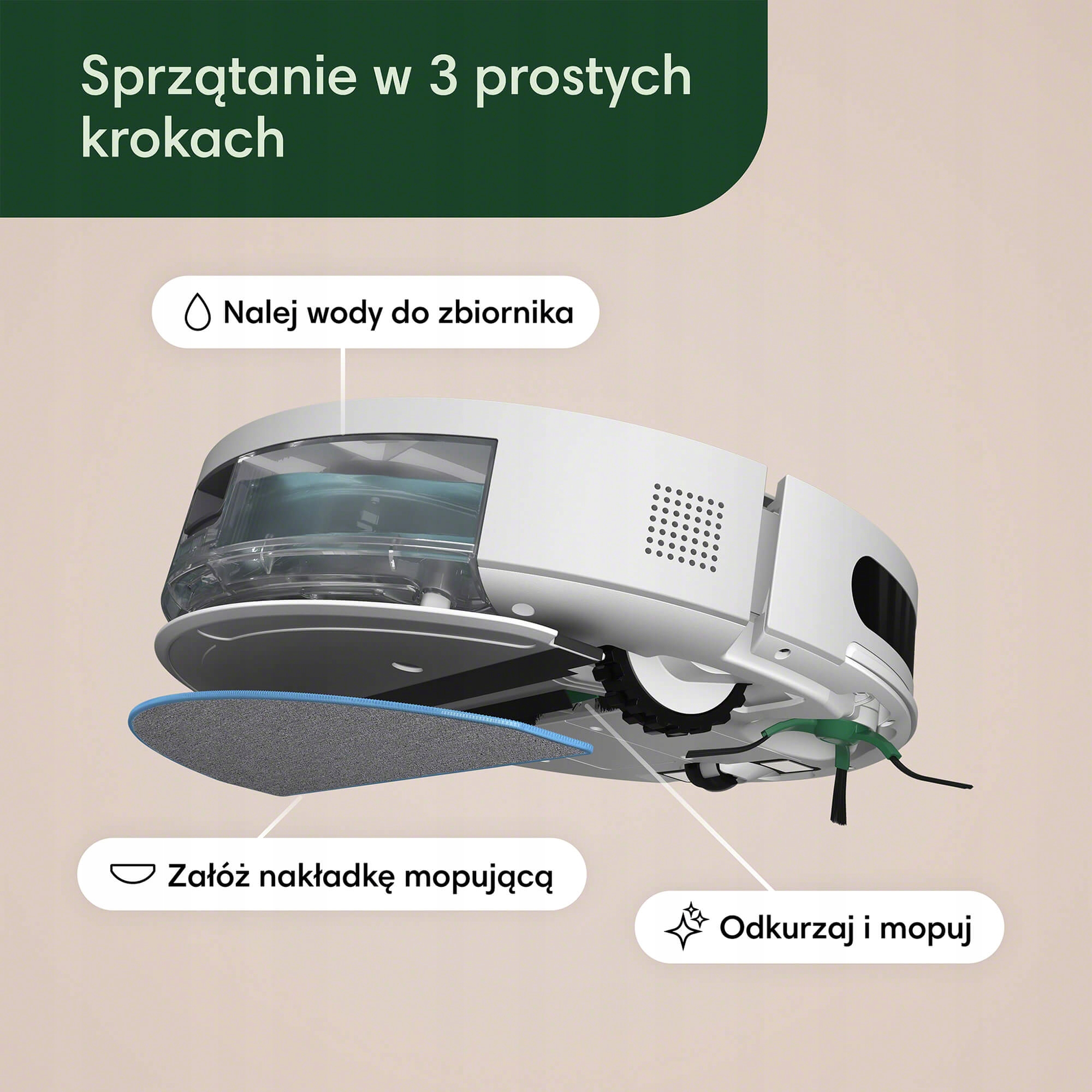 Robot sprzątający iRobot Roomba Combo Essential biały • Cena