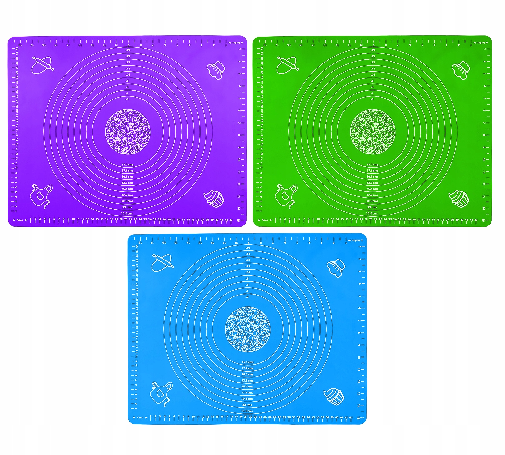 DUŻA STOLNICA SILIKONOWA MATA KUCHENNA Z MIARAMI Marka Sell