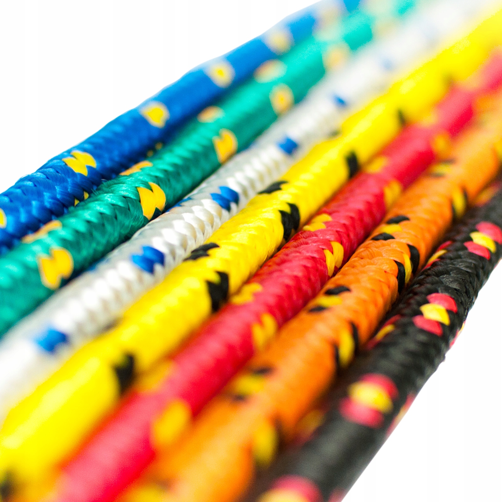 Lina Linka Żeglarska Polipropylenowa 6mm Pleciona CZERWONA 25m Model Oplot 16