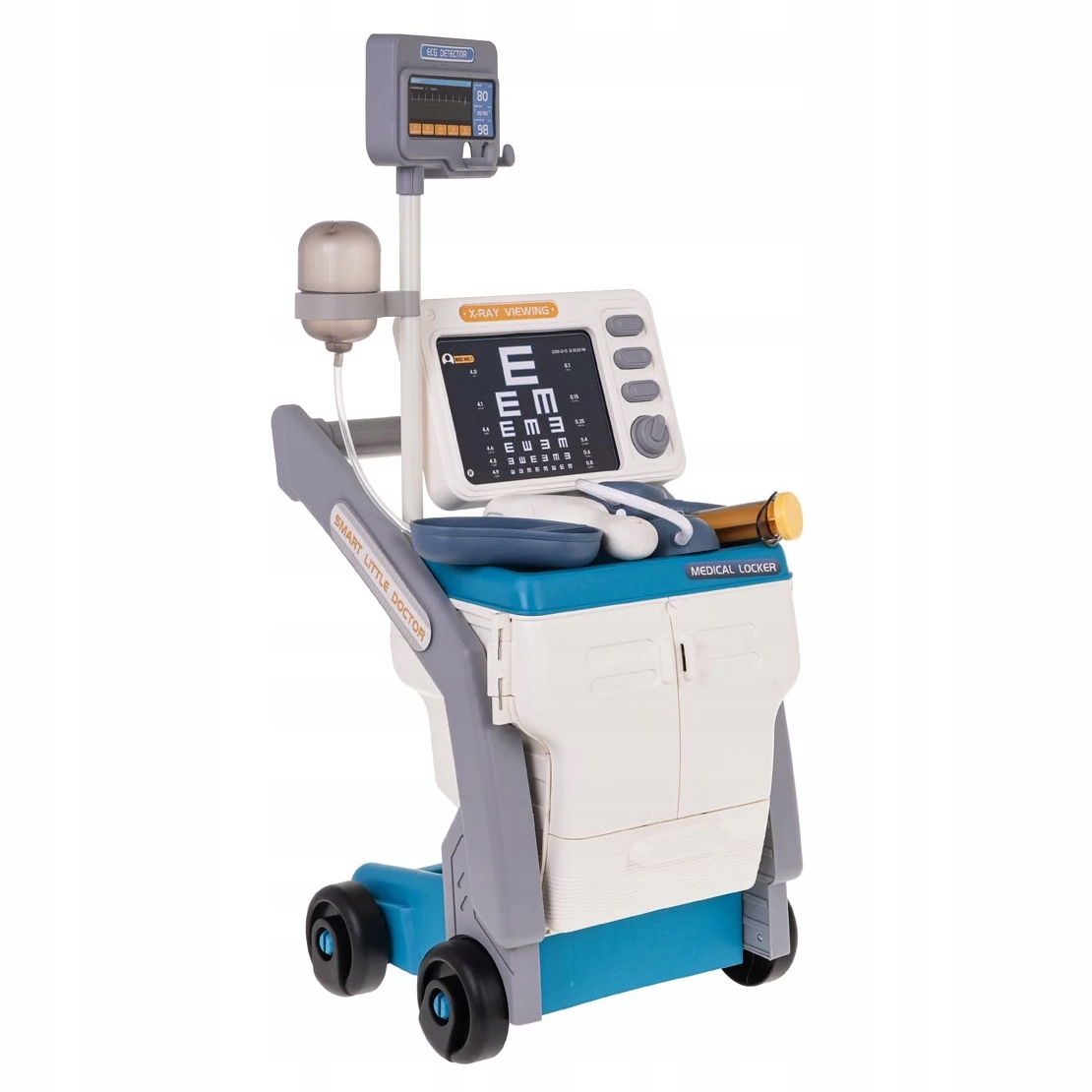 ZESTAW LEKARSKI wózek USG RTG doktor AKCESORIA LEKARZ + NAKLEJKI Minimalny wiek dziecka 3