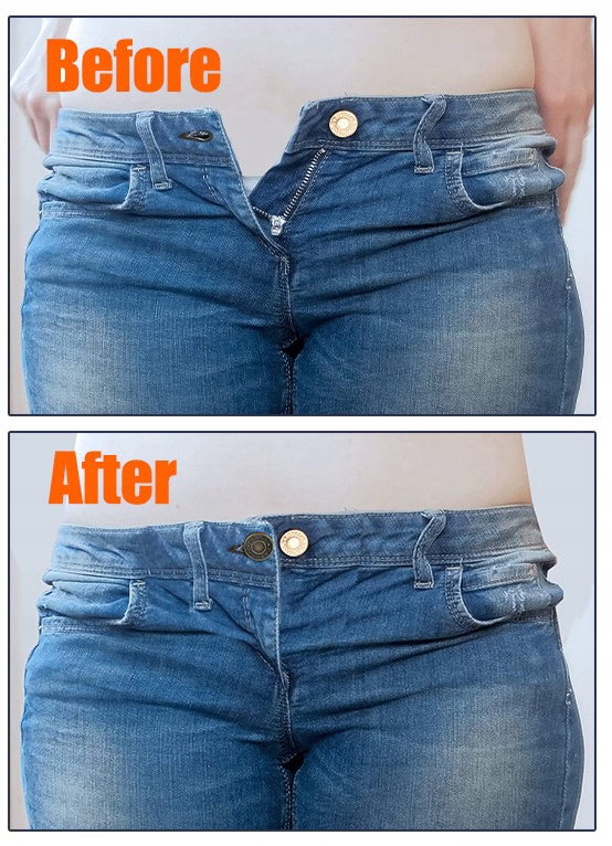 GUZIK POSZERZAJĄCY SPODNIE PRZEDŁUŻACZ JEANS GUZIKI KOMPLET 2 SZT Rozmiar uniwersalny