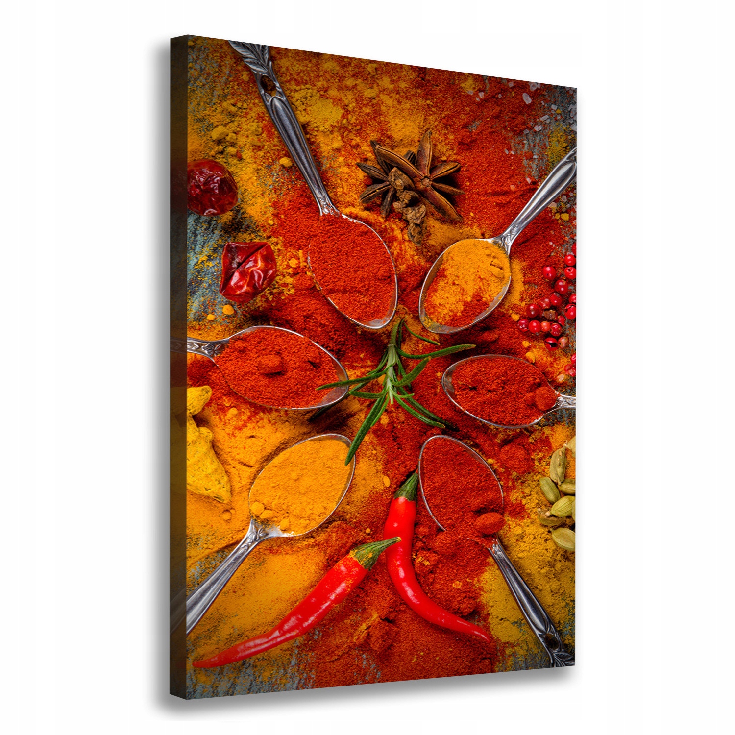 

Foto obraz na płótnie do salonu Przyprawy 70x100cm