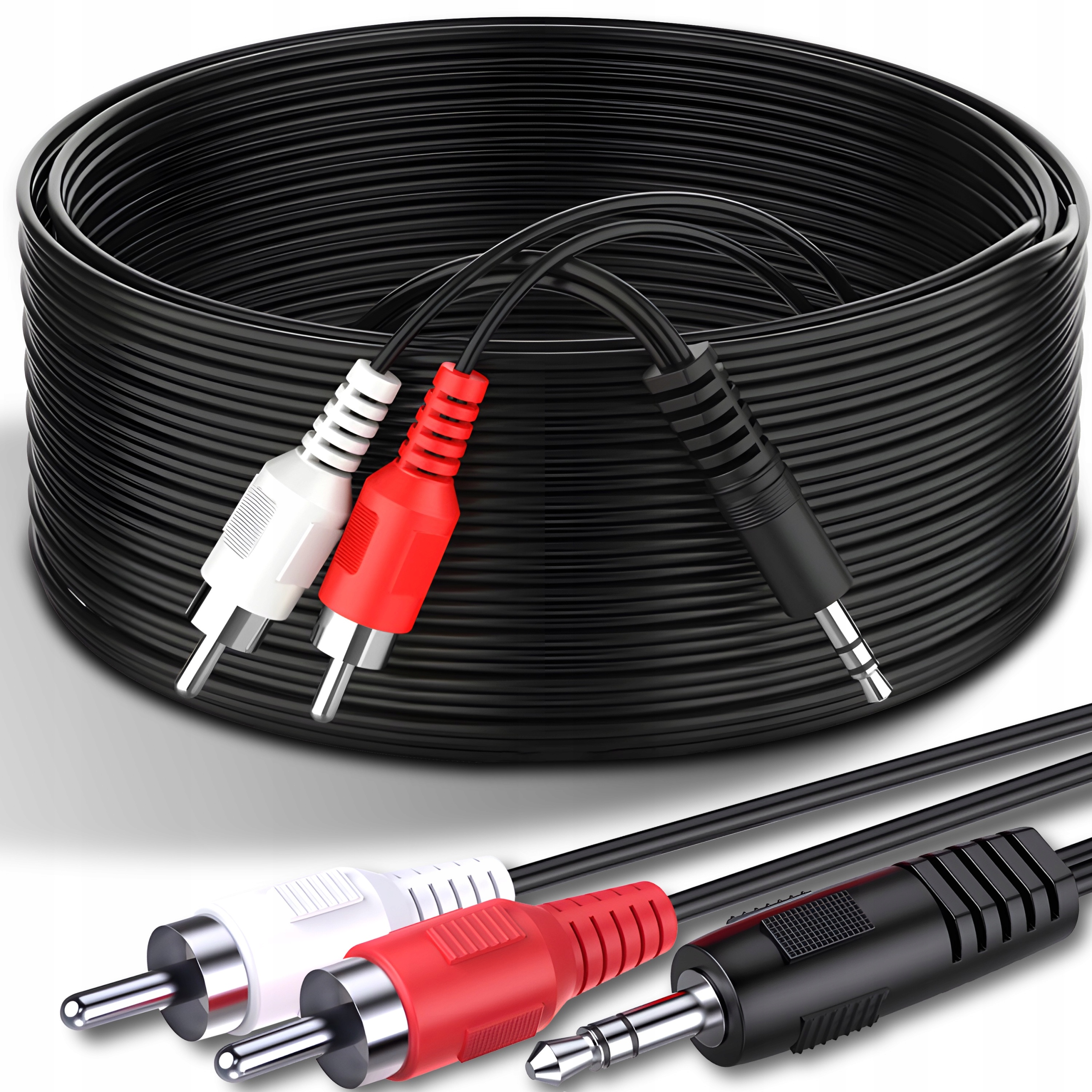 Kabel Audio Aux Mini Jack 3,5mm Do 2 Rca Cinch Stereo 1,5m Minijack Przewód