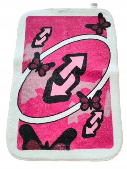 Koberec Růžová kožešinová karta Změna směru Motýli 60 x 40 cm Podložka Y2K