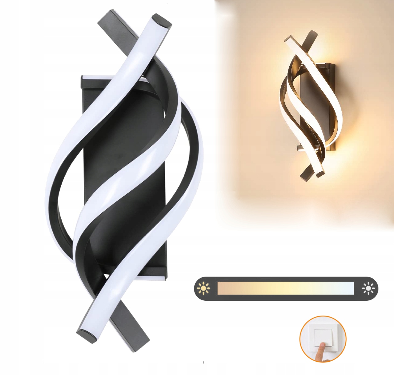 Led Nástěnná Lampa Vnitřní Do Ložnice, Obývacího Pokoje 22W 3000K